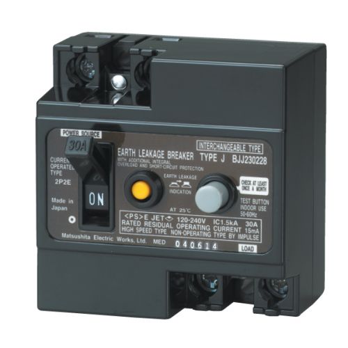 ELB 2P 30A 30mA 1.5KA 240VAC BJJ23032-8 Panasonic