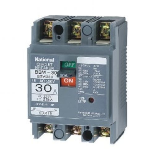 MCCB 3P 10A 1.5KA 415VAC BBW310Y Panasonic