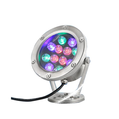 ĐÈN LED ÂM NƯỚC 12W RGB ĐỔI MÀU KIỂU CHÂN ĐẾ